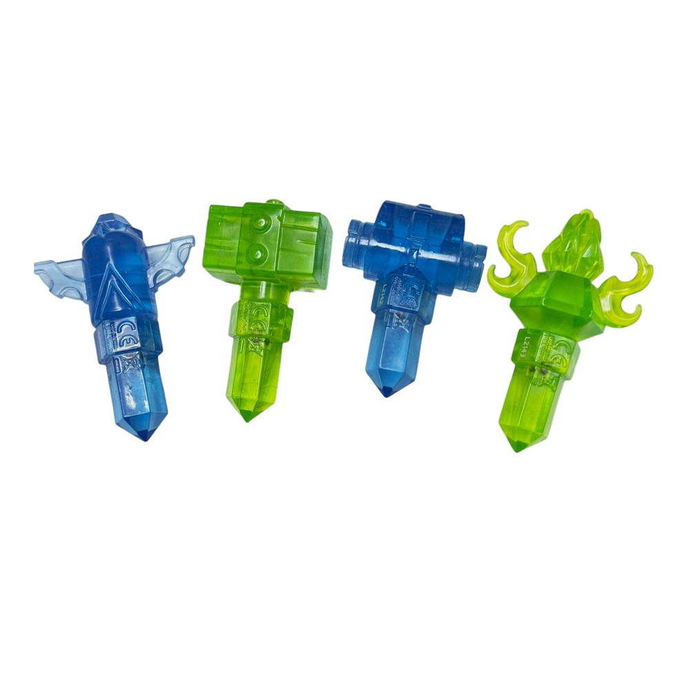 Skylanders Trap Team Crystals Lot 4 Blue Green Activision